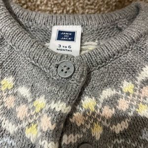Like new Janie and Jack sweater. 3-6mth